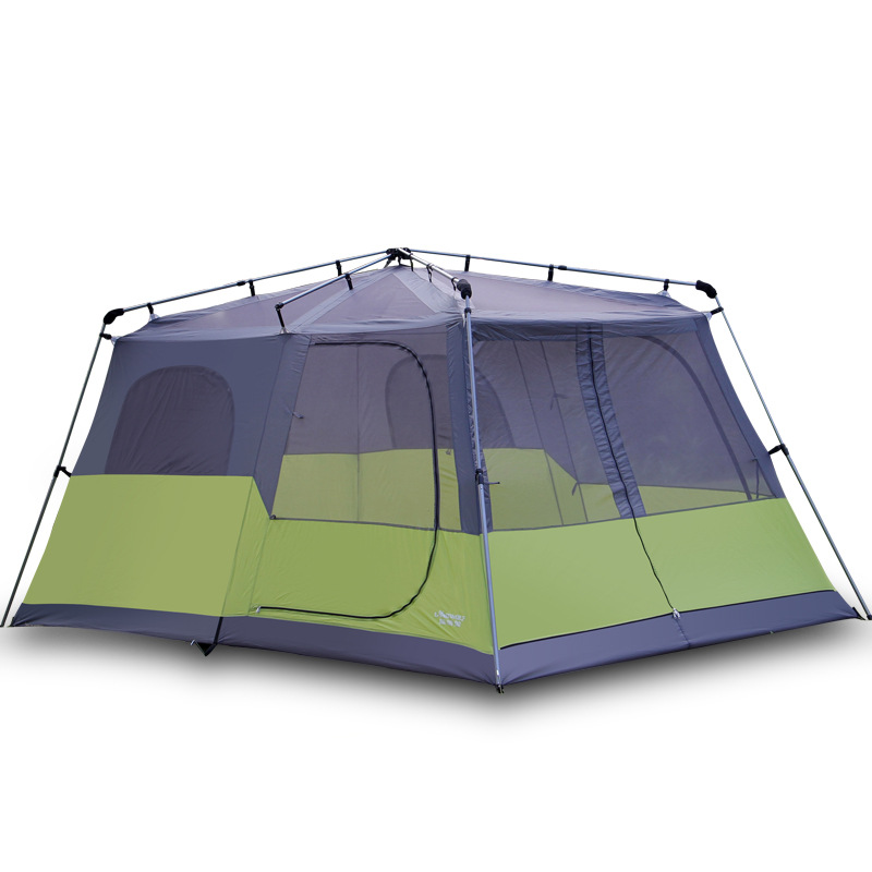 Cheap Goat Tents Outdoor Camping Automatic Tent 4 8 People Double layer Rainproof Beach One Bedroom One Living Room Ultra large Tent new   